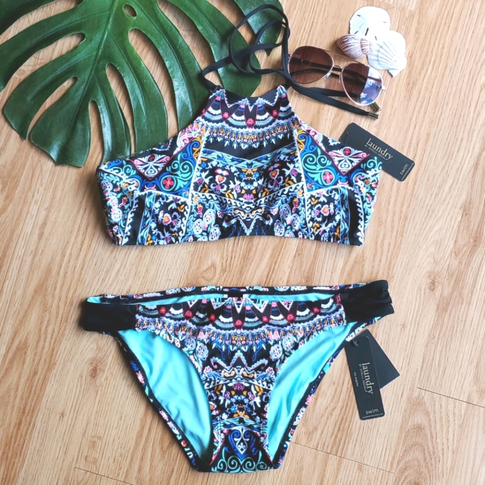 NWT Multi Color Bikini - Laundry by Shelli Segal